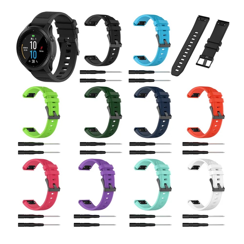 Ремешок сменный для наручных часов 22 мм Garmin fenix5Plus/quatix5 спортивный ремешок с