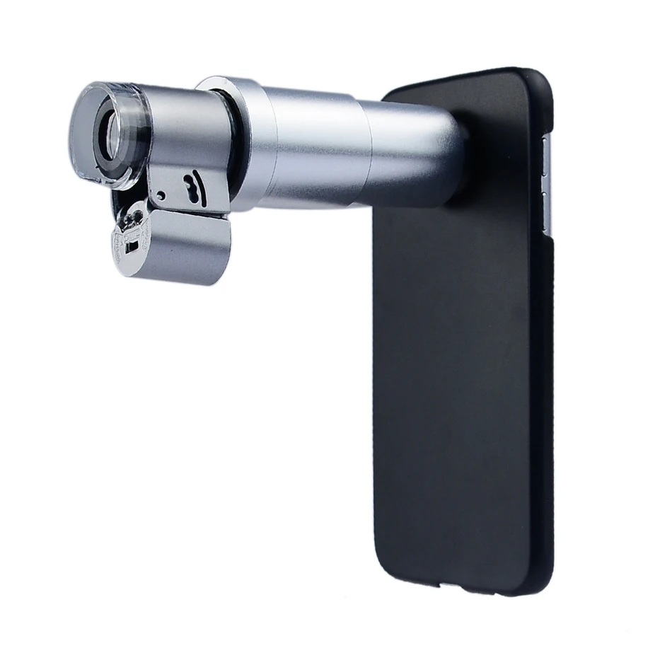 LED Jewelry 200X Lentes Microscope Magnifying Glass Phone Lentes With