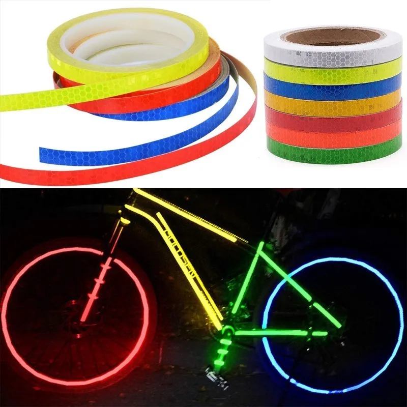 Reflective Tape Fluorescent MTB Bike Bicycle Cycling MTB Reflective ...