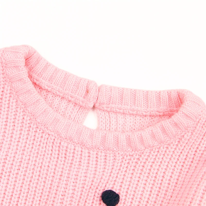 CieiK Baby Girl Knitted Sweaters For Kids Black Dot 2018 Spring Newborn Cute Cardigan Winter Children Clothing Infant Pullover (27)