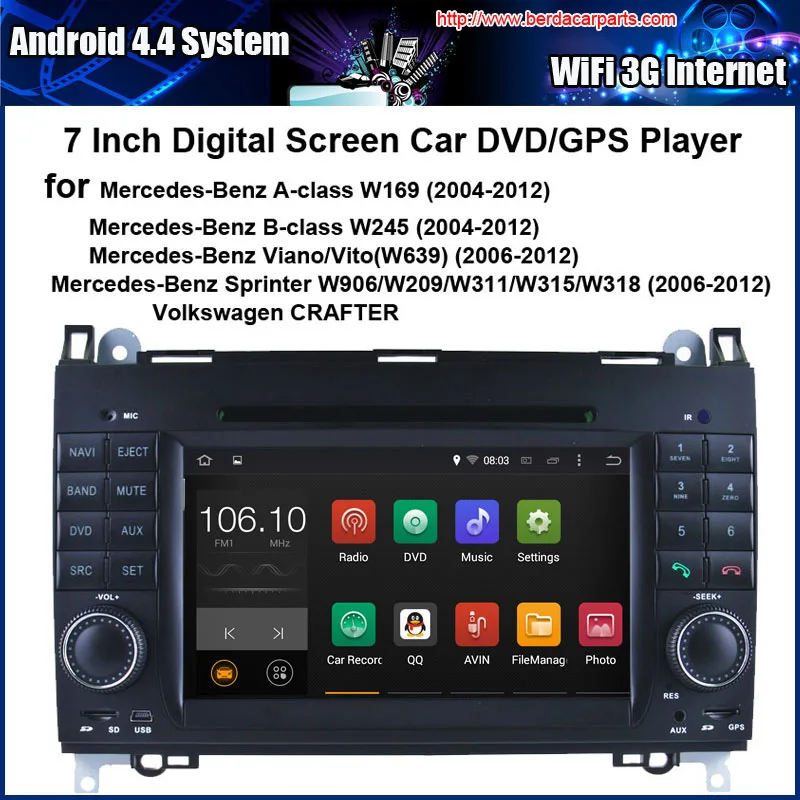 Cheap Android Car DVD Player for Mercedes-Benz Viano Vito Sprinter with Radio GPS Navigation 0 Cheap Android Car DVD Player for Mercedes-Benz Viano Vito Sprinter with Radio GPS Navigation 0