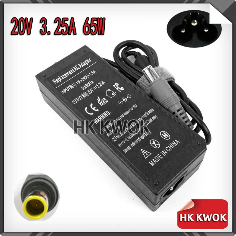 Wholesale 20V 3.25A AC Power Laptop Adapter Charger For lenovo PA-1650-161 PA-1650-171 T60 X60s X61 X61s X200 X200s F50 | Компьютеры и