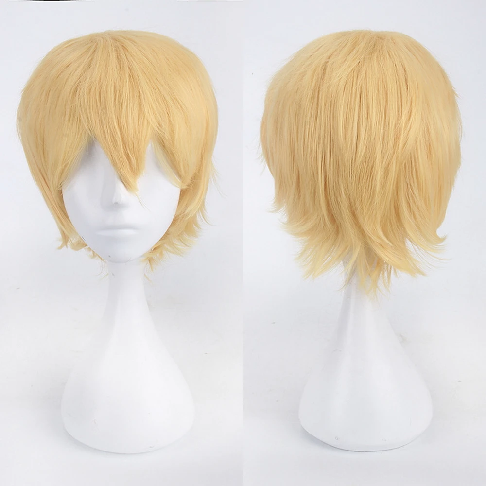 Cosplay&ware Fashion Short Cosplay Wig Men Heat Resistant Synthetic Hair Halloween Costume Party Wigs & Free Cap -Zentai shop online HTB1AbuYatzvK1RkSnfoq6zMwVXaJ.jpg