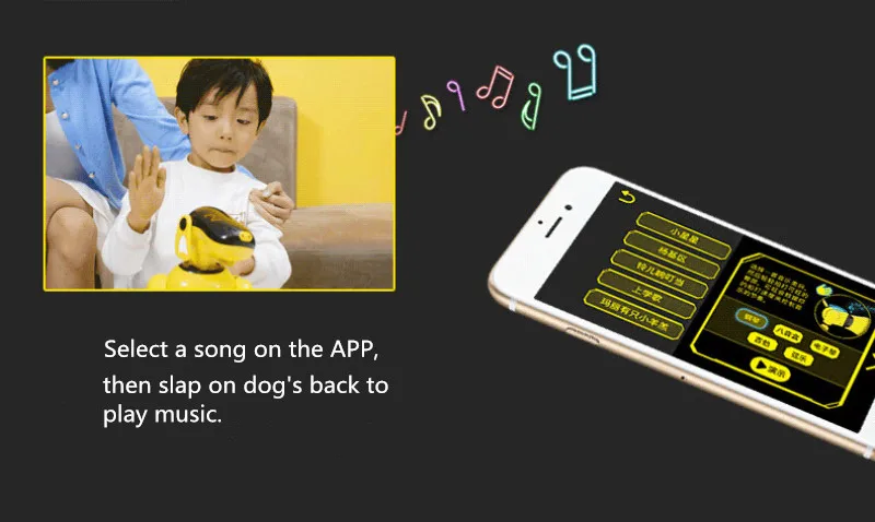 Искусственный интеллект робот собака щенок Go приложение управление RC робот собака игрушка танцевальная музыка сенсорный датчик интерактивный AI умный робот собака
