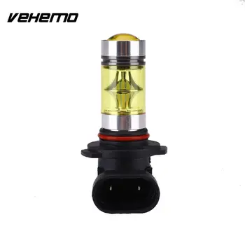 

Vehemo 2pcs 9145 H10 100W 4300K LED Car Projector Fog Lights Yellow High Power