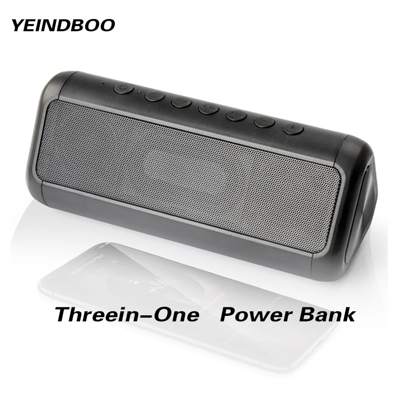 

YEINDBOO Multi Function Mobile Usb 5000mAh Power Bank With Bluetooth Speaker Solar Charging Threein One Mobile Phone Power Bank