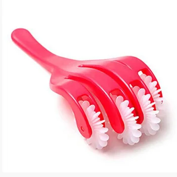 

32 Wheel Sexy Hip Lift Mini Massage Device Rolling Wheel 4 Finger Hip Roller Body Massager Cellulite Health Care can CSV