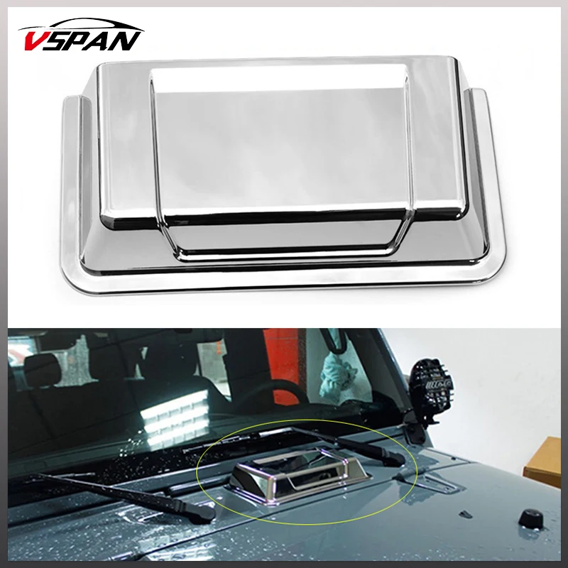 HighQualitySilverHoodCowlHeaterAirVentHoodScoopforJeep