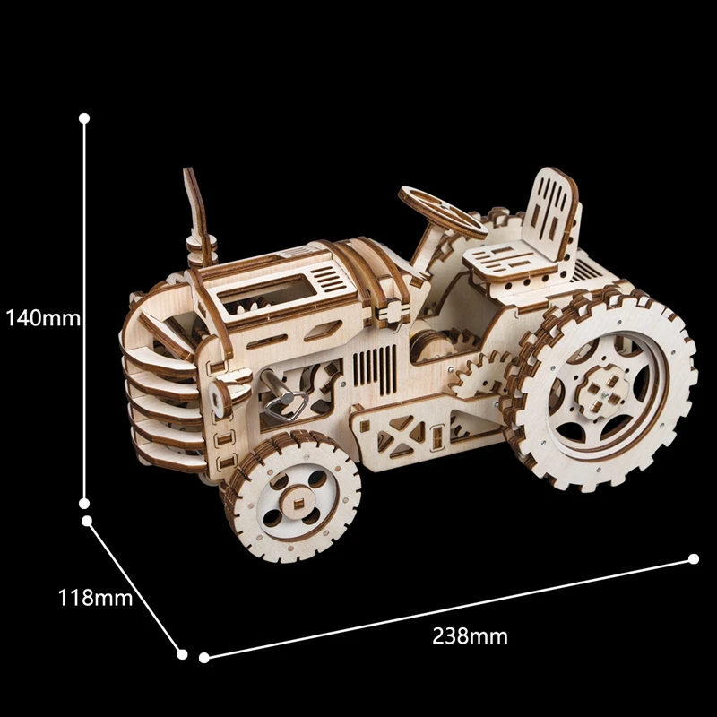 Горячая креативная DIY лазерная резка 3D механический поезд модель автомобиля деревянная головоломка игра сборка игрушка подарок для детей подростков взрослых LK