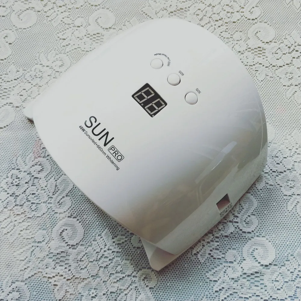 

Nail UV Lamp 48W LED Nail Double Light Auto Sensor Manicure Gel Polish Lamp Nail Dryer Lamp Nail Ice 23 LEDs LCD Display EU Plug