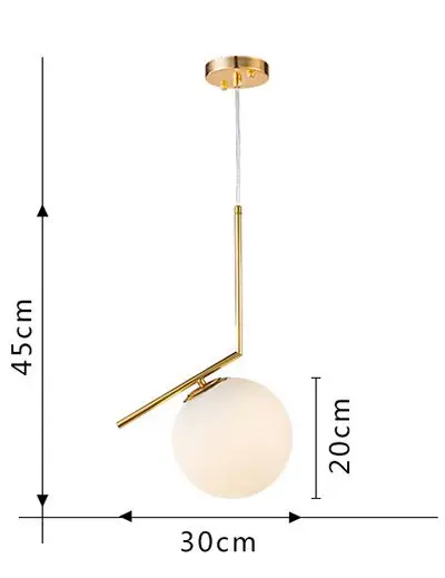 LukLoy современный шаровой Настольный светильник, настольная лампа для кухни, гостиной, спальни, прикроватный подвесной светильник, подвесной светильник