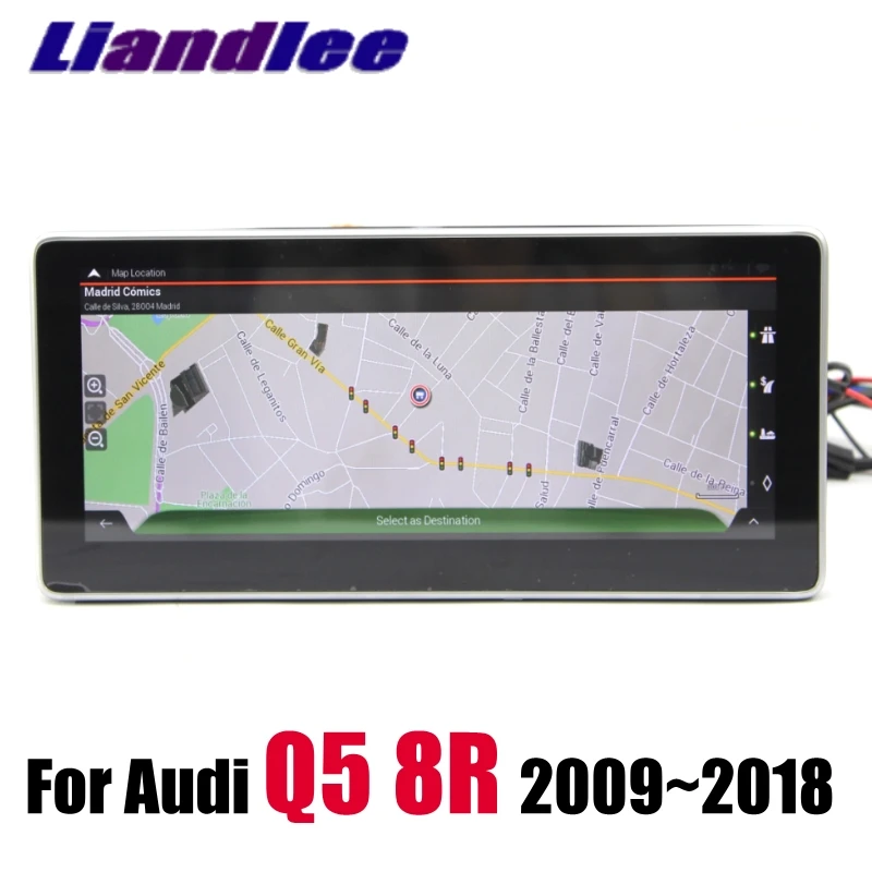 Автомобильный мультимедийный плеер Liandlee NAVI для Audi Q5 8R 2009~ LHD Android 4G ram CarPlay адаптер с радио, gps, wifi 4G навигация