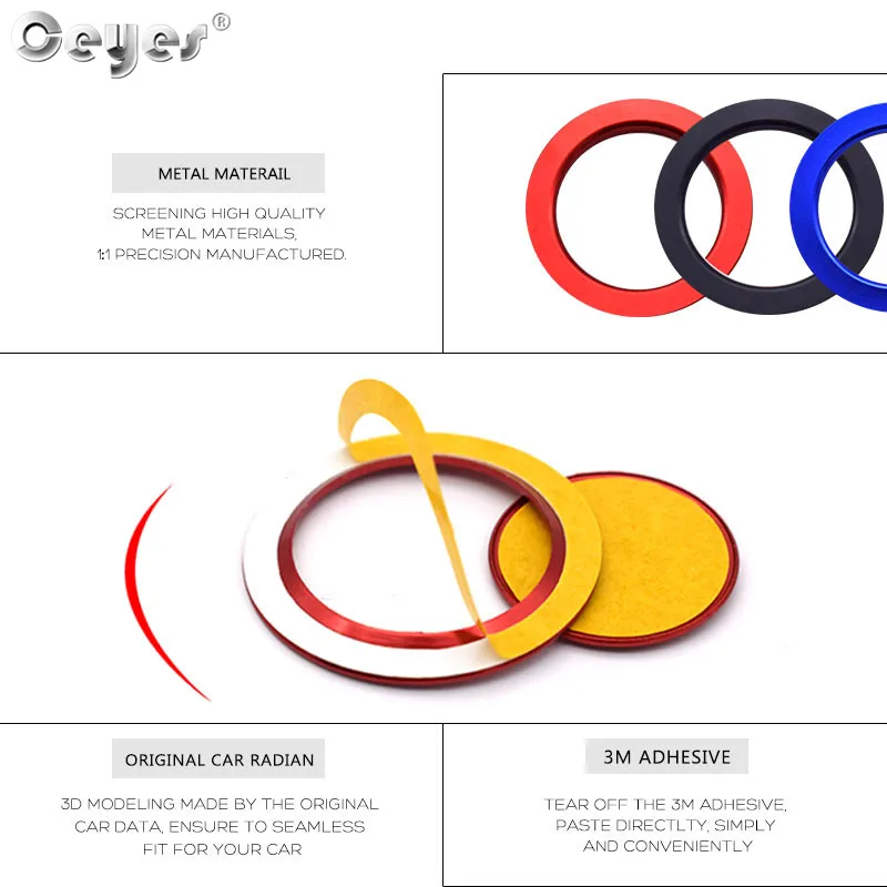 Car Start Engine Button Key Ring for CIVIC1 (1)