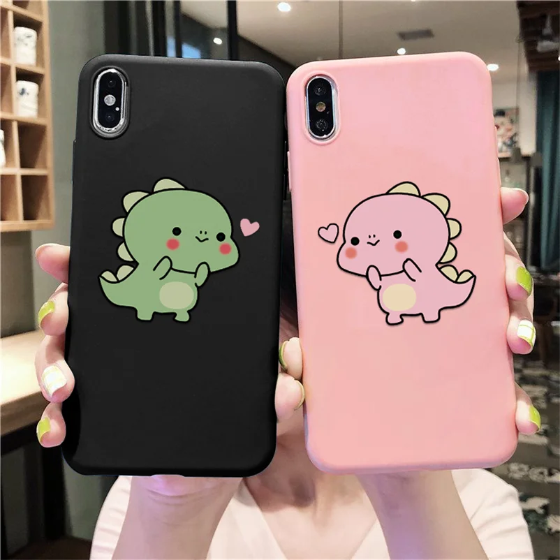 

Phone Case For iPhone 7 8 Plus Pattern Cute Animal Cases For iPhone 11 Pro XR XS Max X 10 5 5S SE 6 6S Plus Soft TPU Matte Cover
