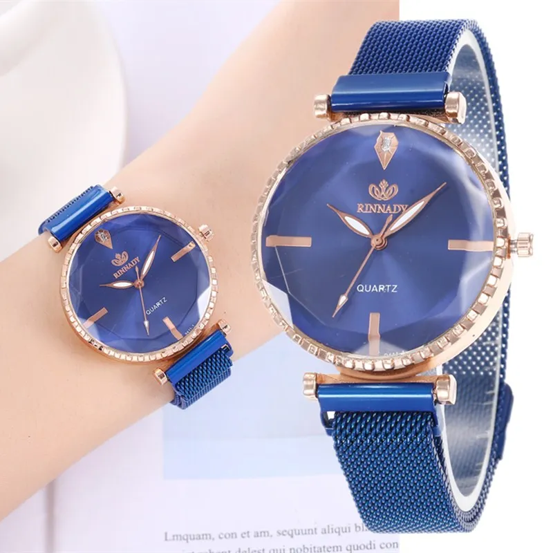 

Hot Sell Luxury Brand Quartz Stainless Steel Band Magnet Buckle Milan Mesh Analog Wrist Watch For Women Fashion Trends Watches