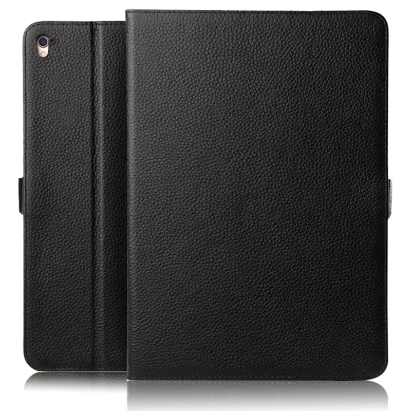 Чехол из воловьей для iPad Pro 9,7 дюйма натуральной кожи, защитный чехол для планшета Apple iPad Pro 9 7, защитный чехол - Цвет: Black