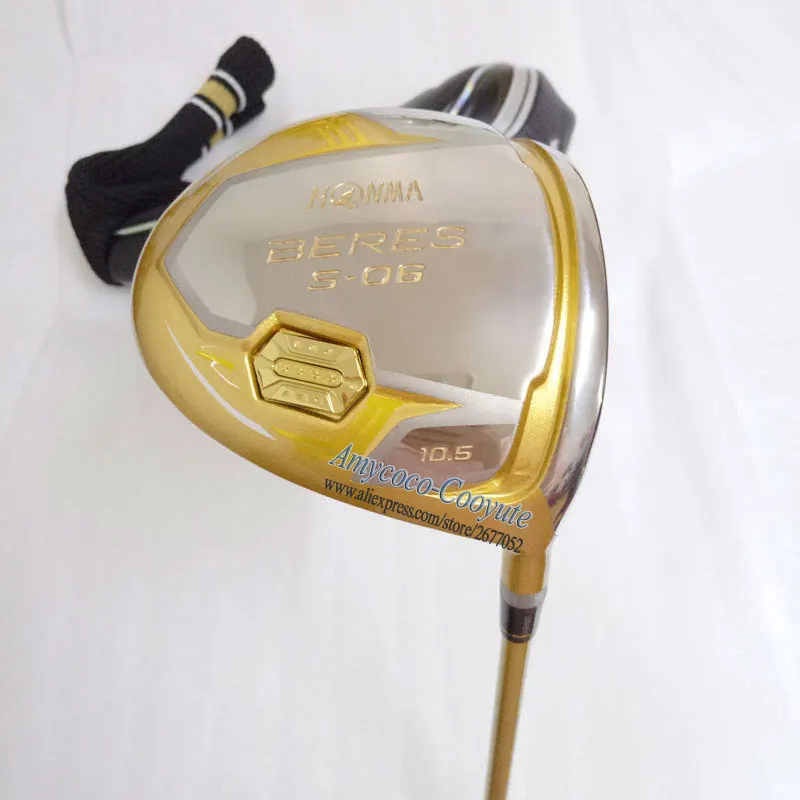 Новые cooyute Хонма клюшки для гольфа Хонма S-06 4 звезды гольф водитель 9 5or10 5 Лофт клуб графитовая клюшка для гольфа драйвер шлем
