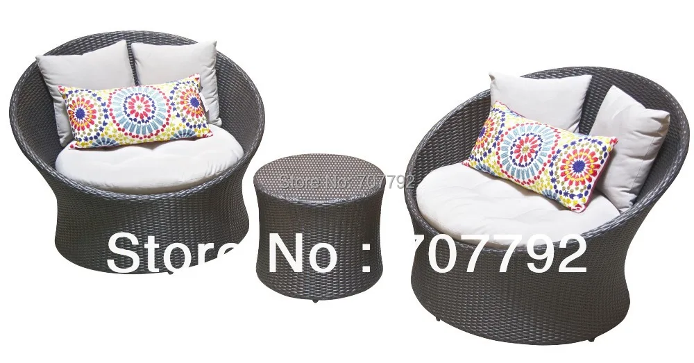 Best Sale Fancy Outdoor Furniture Ratan Conversation Setoutdoor