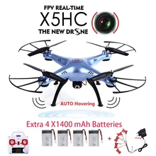 Original SYMA X5HC fpv Camera RC Drone With 2MP HD Camera 2.4GHz 6 Axis 4CH RC Quadcopter Helicopter Drone Kit RTF Headless Mode