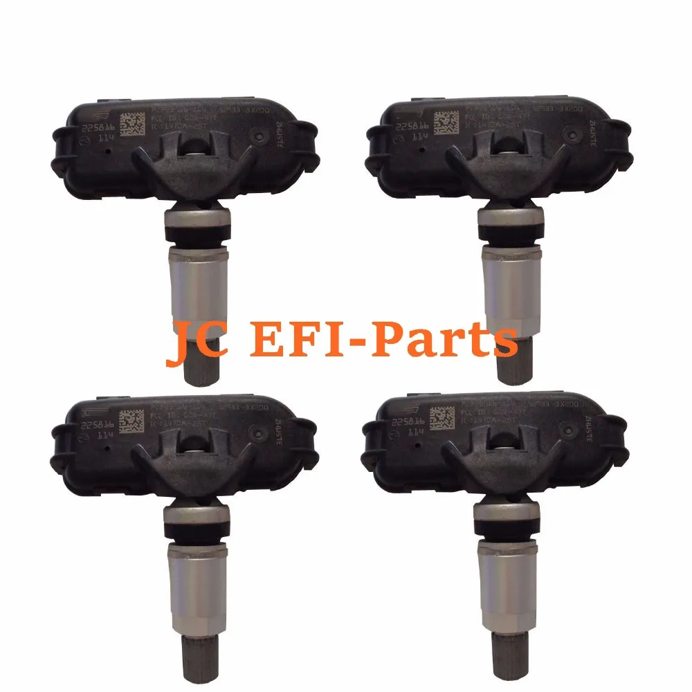 52933-3X300 набор 4 TPMS датчик давления в шинах для- hyundai Elantra Kia Cerato