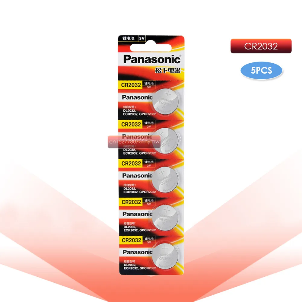 PANASONIC 2 шт. cr2032 DL2032 ECR2032 5004LC KCR2032 BR2032 3 В литиевая батарейка для часов, игрушечных автомобилей