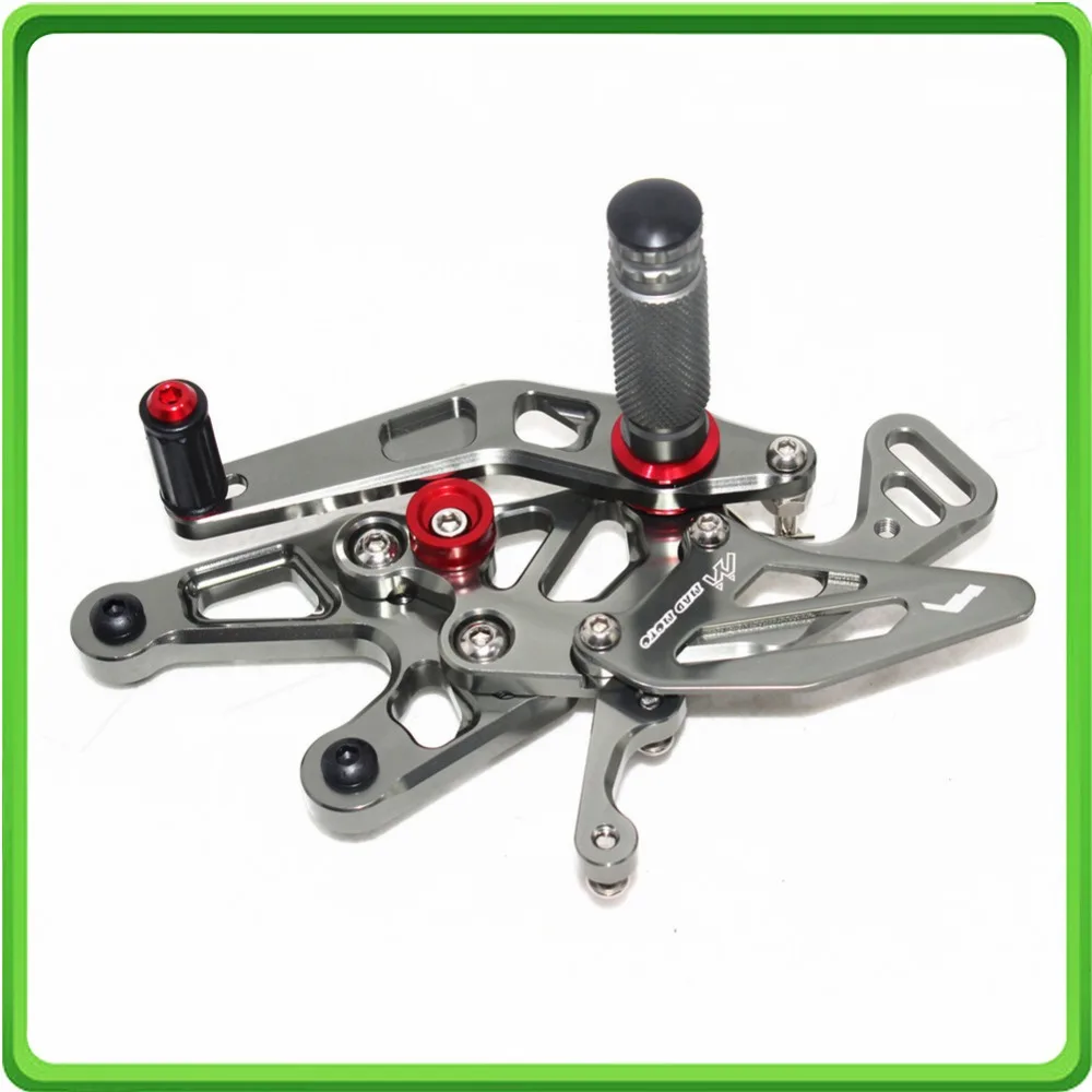 CNC Adjustable Rear Sets Rearset Footrest Foot Rest Pegs for  BMW S1000RR 2015 2016 2017 (16)