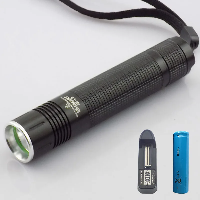 

XM-L2 2000 Lumens mini led flashlight Torch linterna LED high bright linternas rechargeable 18650 battery + home charger