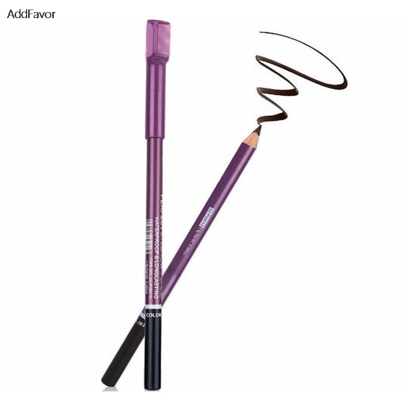 AddFavor 2Pcs Eyebrow Pencil with Eyebrow Comb Long lasting Eye Brow