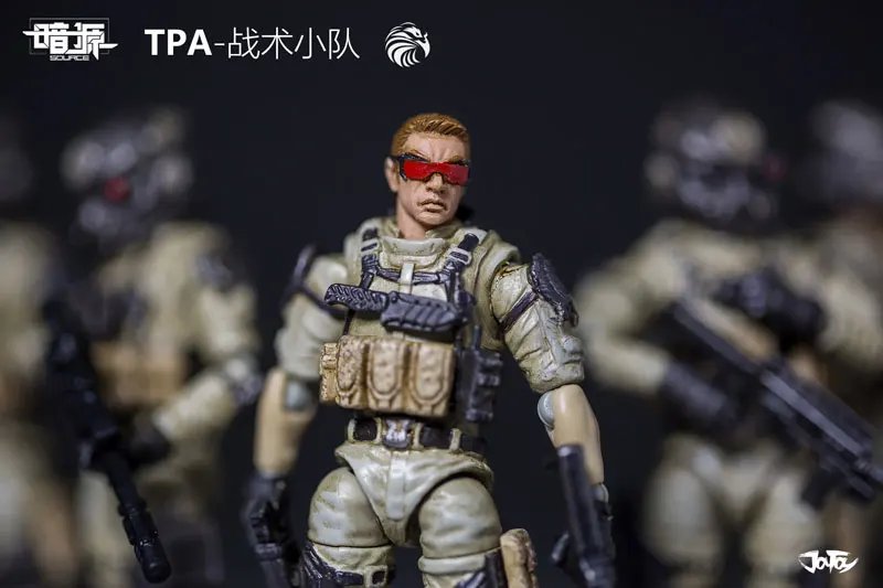 1/25 JOYTOY anime model action military movable battle tanks collectional gift TPA- Tactical squad soldier (5pcs/lot)  for gift