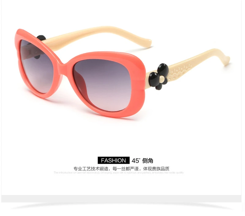 WtgwtQ 2018 New Children Sunglasses Kids Designer Cute Shades For Girls Boys Goggle Baby Glasses Oculos Infantil Sun glasses 16