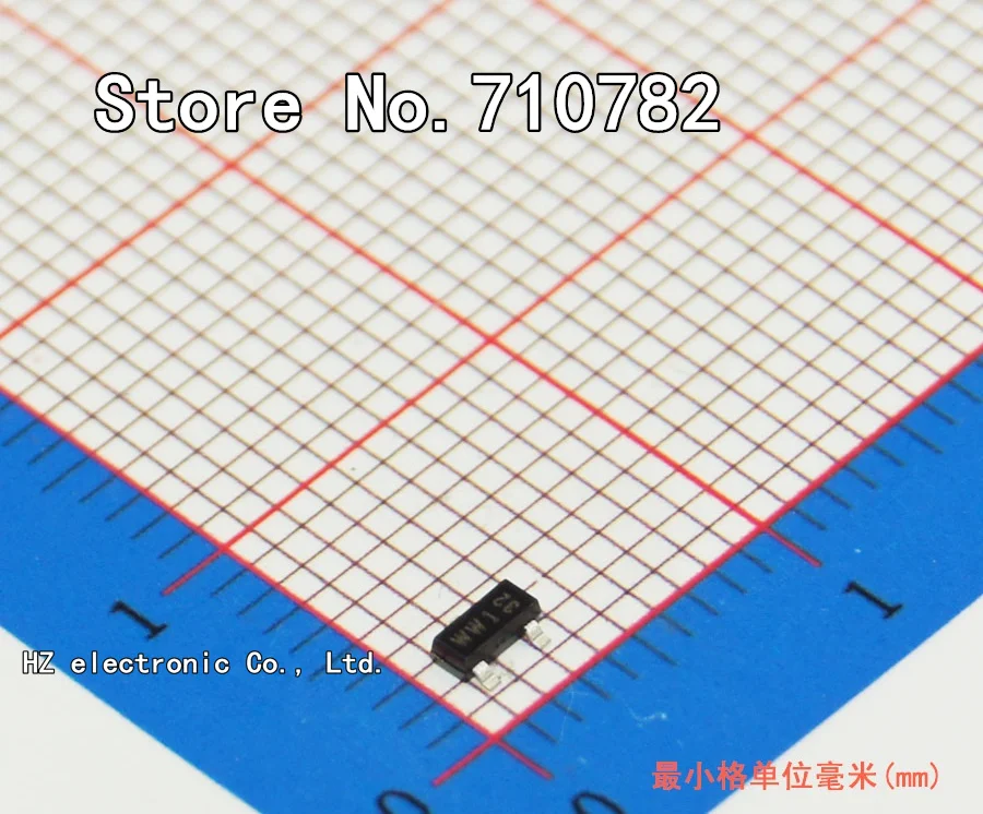 100PCSBAT54CSOT23MarkingcodeWW1SMDtransistor02A30VSURFACT