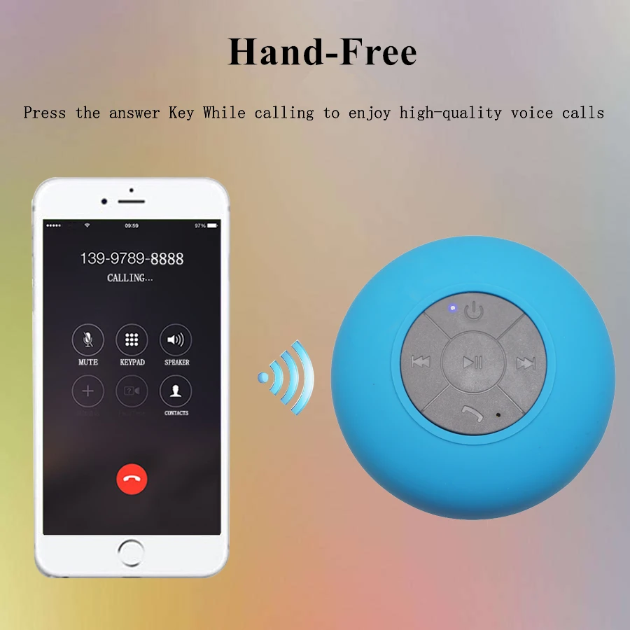 VeFly Speakers portable speaker shower with music bluetooth speakers portable mini wireless waterproof Speaker portable          (7)