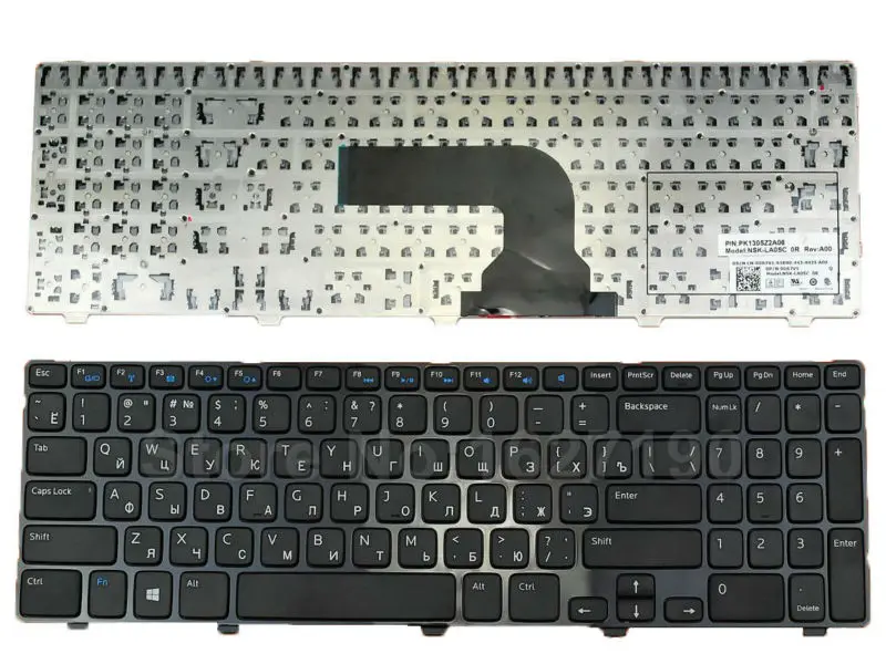 New Ru Russian Keyboard For Dell Inspiron 15 3521 15r 5521 2521 Glossy Frame Black For Win8 Ru Laptop Keyboards Keyboard For Dell Ru Keyboarddell Inspiron 3521 Keyboard Aliexpress