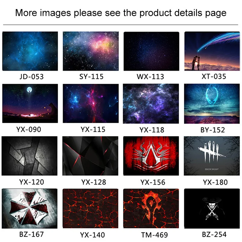 4 Sides Laptop Skin Notebook Stickers Case For Lenovo Dell Asus 14 15.6 inch Full Coverage Computer Decal Laptop Sticker Shell