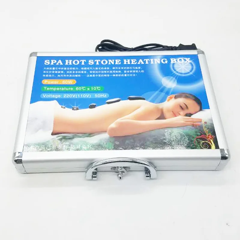Массажный набор из базальтового камня 220 В вилка стандарта США/ЕС|massage stone|basalt