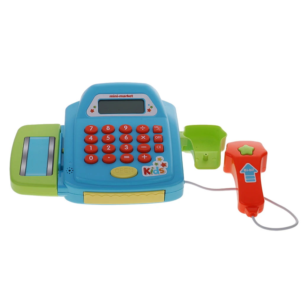 Electronic Cash Register Toy Pretend Play Realistic Action Toy Math Calculator Games for Kids Children Learning Toys