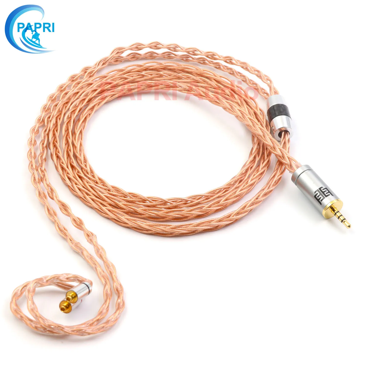 PAPRI GS01 Upgrade Headphone Cable 7N OCC DIY MMCX 0 78MM HiFi Litz Structure Earphone Wire For IE80 HD800 SE846 SE535 HD600