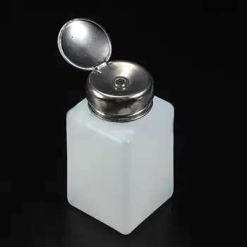 

200ml New Liquid Alcohol Press Nail Polish Remover Dispenser Cleaner Pumping Bottle