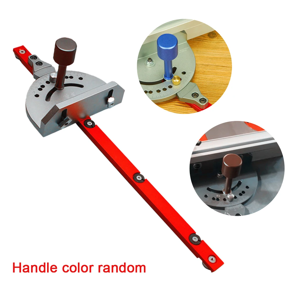 

Useful Ruler Table Saw Durable Universal Wood Working Tool Easy Install Push Back Engraving Machine Miter Gauge Reversal DIY