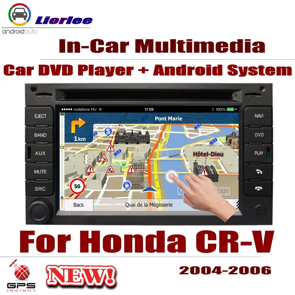 

Car Radio DVD Player GPS Navigation For Honda CRV CR-V 2004~2006 Android Displayer System Audio Video Stereo In Dash Head Unit