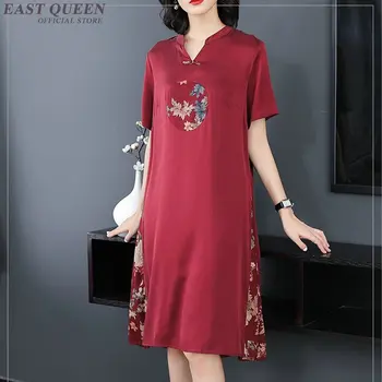 

Cheongsam qipao Chinese orienal dress China female traditional Chinese clothing qi pao ladies 2018 summer dresses AA4065