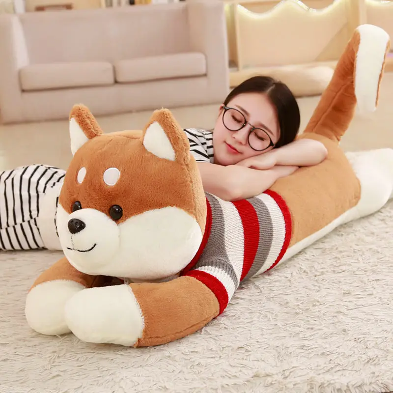 

50cm -130CM New Large Size Dog Plush Toys Stuffed Animal Dolls Cute Gift Toy Kids Baby Sleeping Appease Doll Valentine Present