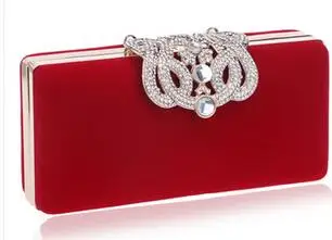 YM1010red Sekusa вечерние клатчи Корона Стразы вечерние сумки кошелек сумка для свадьбы бриллианты леди кошелек мини Вечерние сумки - Цвет: YM1010red