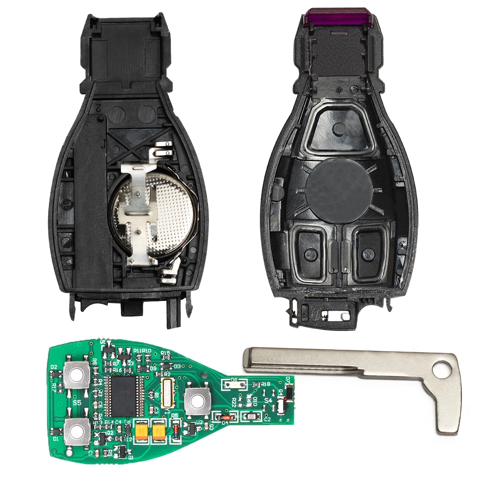 Keyecu Smart Key 3 Пуговицы 315 мГц 433 для Mercedes Benz Авто удаленный ключевой Поддержка NEC и BGA