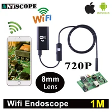 Antscope Wi-Fi iphone эндоскопа Камера 1 м Android IPhone boroscope 720 P Камера endoscopio Android IOS бороскоп Камера