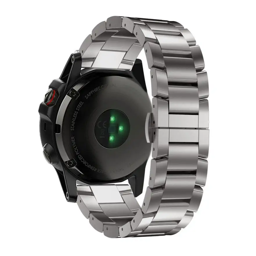 HIPERDEAL смарт-аксессуары ремешок для Garmin Fenix 5X gps браслет ремешок на запястье титановая сталь Смарт-часы ремешок d13 - Цвет: Gray