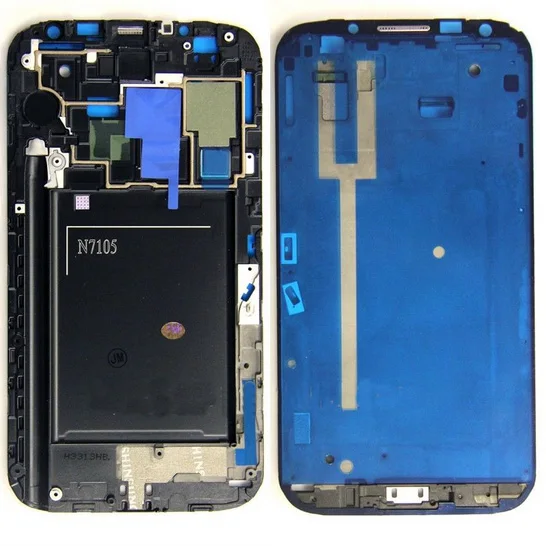 Фото 5 шт./лот Замена для Samsung Galaxy Note II 2 N7105 Оригинальная передняя рамка Корпус высокого