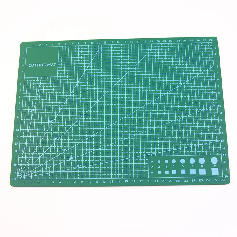

Multi-Function Cutting Plastic Plate 30 * 22 Cm * 3 Mm Metric Foot / Engineering Drawings Ruler And Office Patchwork
