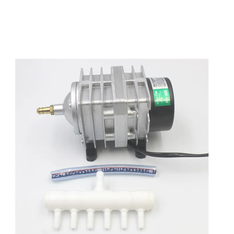 Kopen 220 v Hailea ACO 208 308 318 Elektromagnetische air compressor draagbare koi aquarium bubble Aquarium luchtpomp vijver beluchter