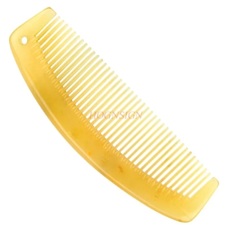 Thickening Massage Comb Natural Horn Combs Hair Care Anti Static Holiday Gift To Send Pendant Hairdressing Supplies For Female 6pcs silver drive sockets steel star supplies torx female bit workshop wrenches 1 4 inch bit e4 e5 e6 e7 e8 e10 hand tool parts